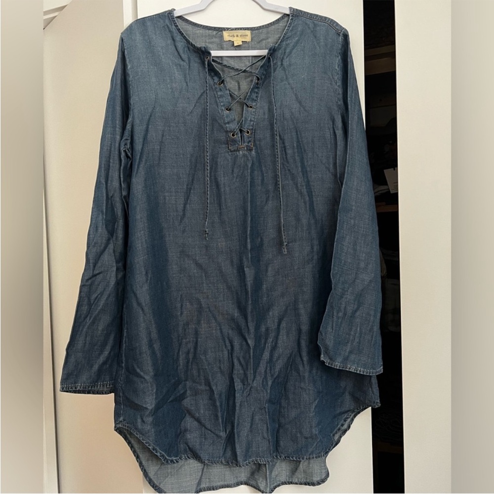 Cloth & Stone Chambray Dress